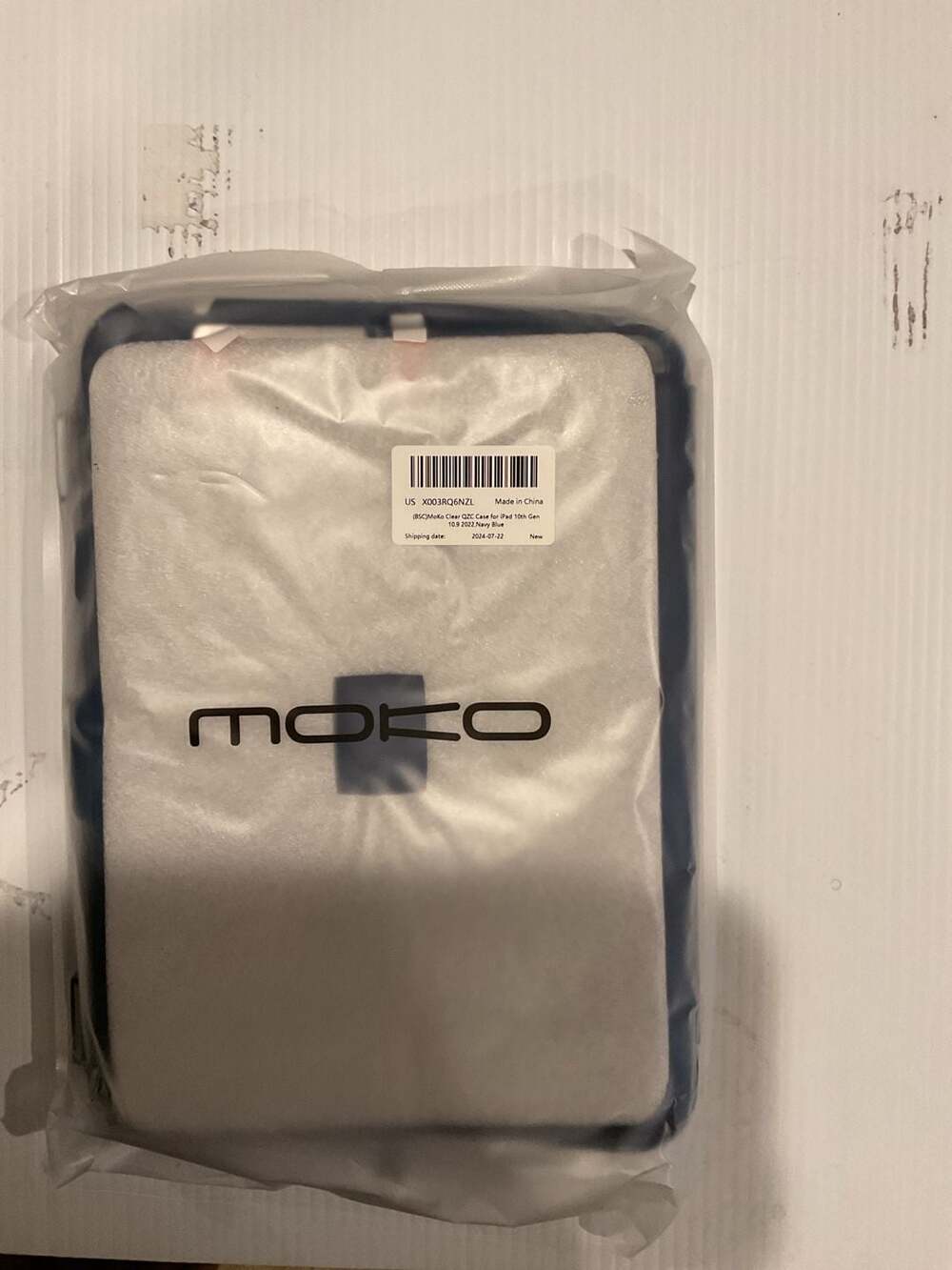 MoKo Slim Clear Back Case for iPad 10th Generation 10.9 inch 2022, Navy Blue